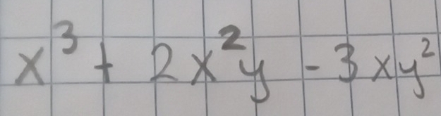 x^3+2x^2y-3xy^2