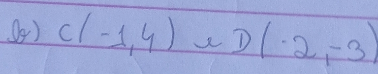 C(-1,4) D(-2,-3)