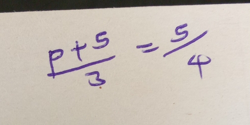  (p+5)/3 = 5/4 