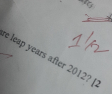 leap years after 2012? [