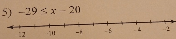 -29≤ x-20