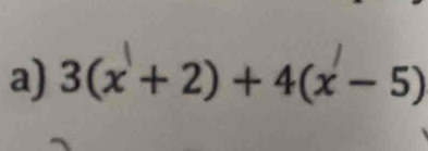 3(x+2)+4(x-5)