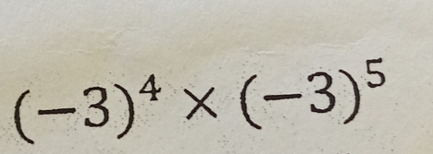 (-3)^4* (-3)^5