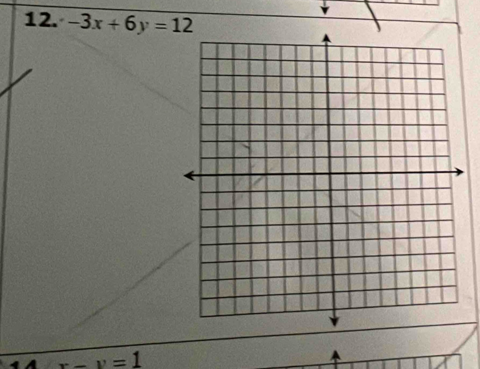 -3x+6y=12
a x-y=1