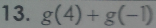 g(4)+g(-1)