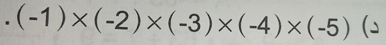 (-1)* (-2)* (-3)* (-4)* (-5) (