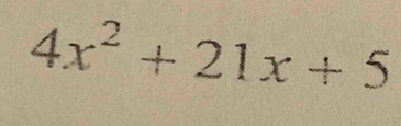 4x^2+21x+5