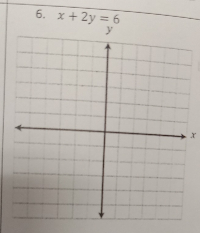 x+2y=6
x