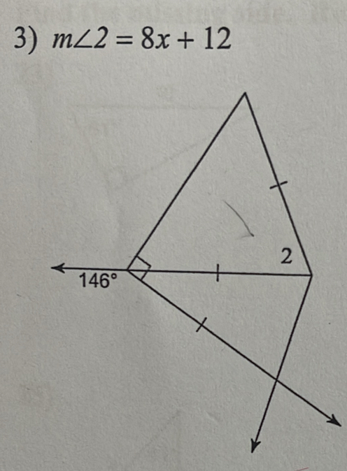 m∠ 2=8x+12