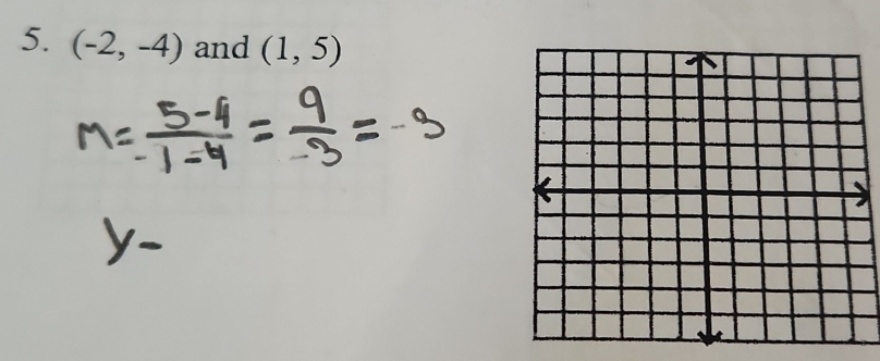 (-2,-4) and (1,5)