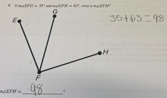 If
m∠ EFH=
_
。