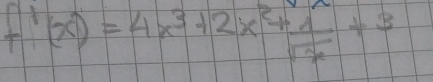 f'(x)=4x^3+2x^2+ 1/x +3