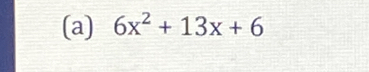 6x^2+13x+6