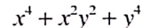 x^4+x^2y^2+y^4