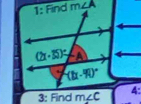 m∠ A
3: Find m∠ C