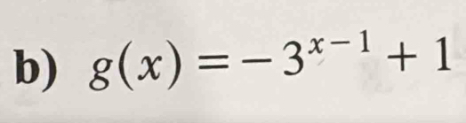 g(x)=-3^(x-1)+1