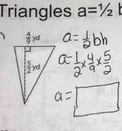 Triangles a=1/2