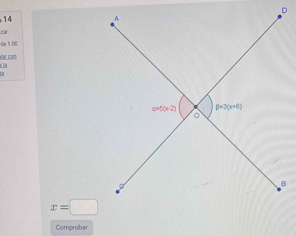 izar
de 1.00
lar con
a la
ta
x=□
Comprobar