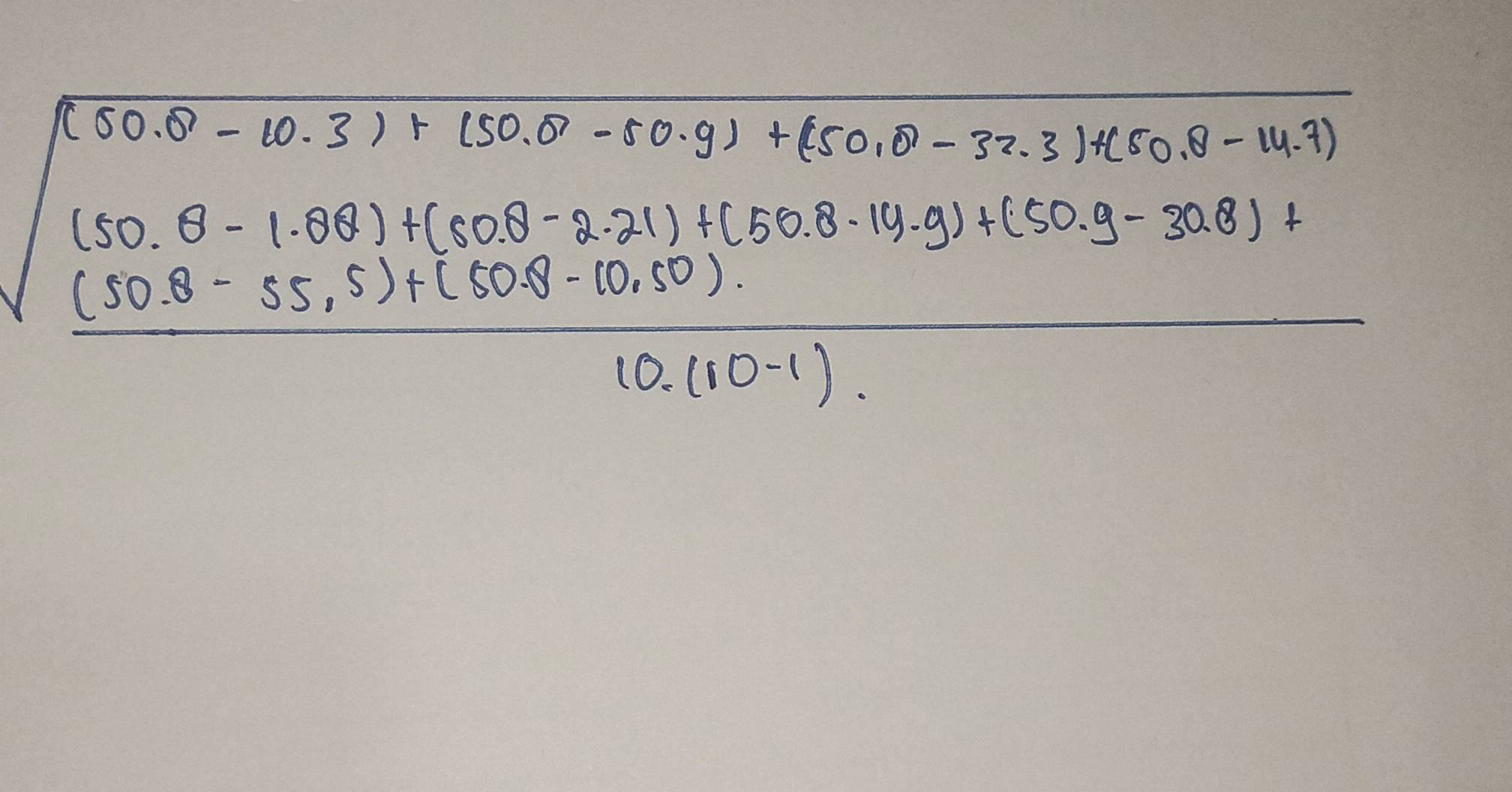 (50.8-10.3)+(50.8-50.9)+(150.8-32.3)+(50.8-14.7)
frac 5
frac beginarrayr (50.θ -1.08)+(50.8-2.21)+(50.8-14.9)+(50.9-30.8)+ (50.8-55.5)+(60.8-10.5)endarray 12.(10-1).
-