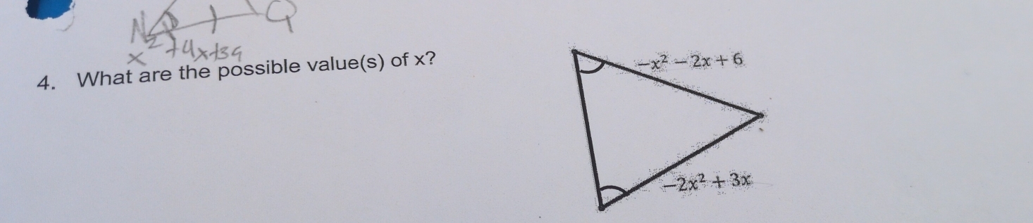 What are the possible value(s) of x?