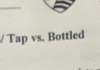 Tap vs. Bottled