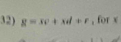 g=xe+xd!= F , for x