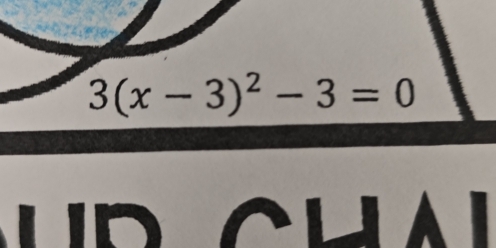 3(x-3)^2-3=0