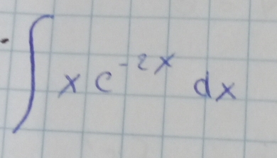 ∈t xe^(-2x)dx