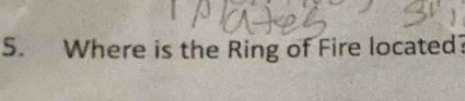 Where is the Ring of Fire located?