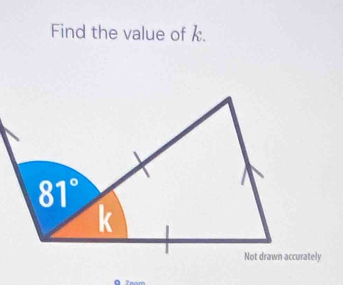 Find the value of .
a 7eam