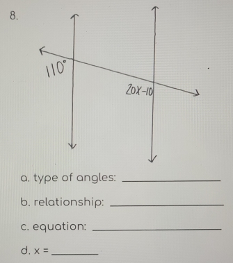 relationship:_ 
c. equation:_ 
d. x= _