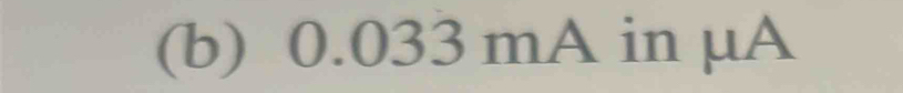 0.033 mA in µA