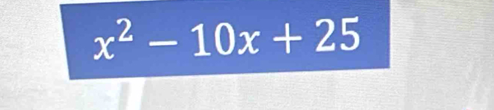 x^2-10x+25