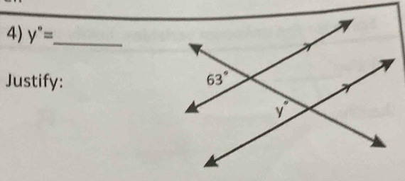 y°= _
Justify: