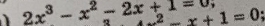 2x^3-x^2-2x+1=0^2-x+1=0