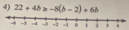 22+4b≥ -8(b-2)+6b