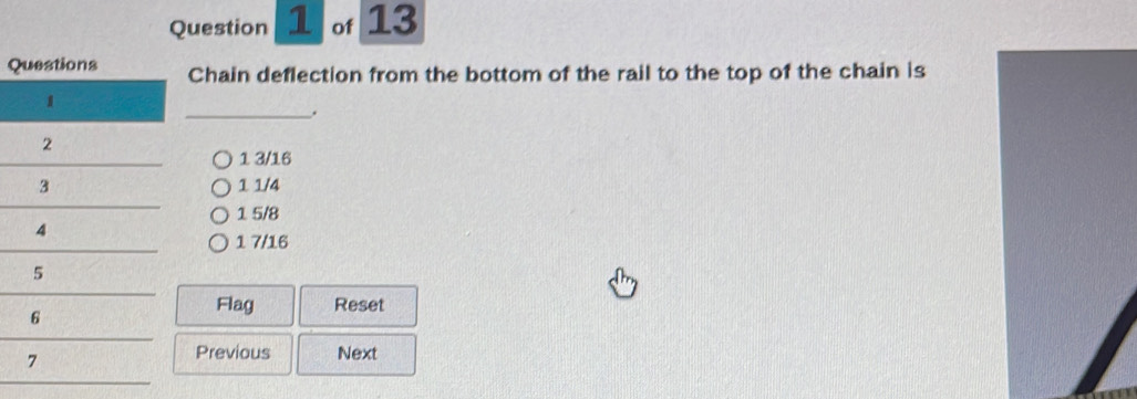 Solved: QChain deflection from the bottom of the rail to the top of the ...