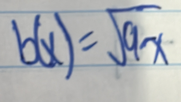 b(x)=sqrt(9x)