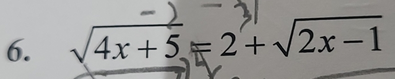 √4x+5=2+√2x−1