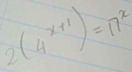 2(4^(x+1))=17^x