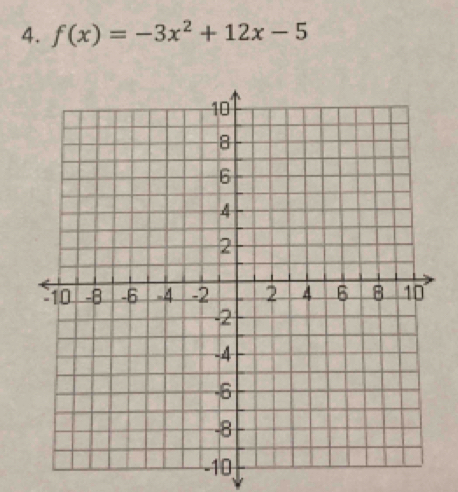 f(x)=-3x^2+12x-5