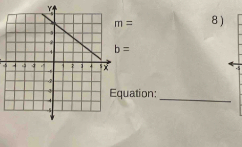 m=
8)
b=
-5 -5 
uation:_