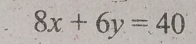 8x+6y=40