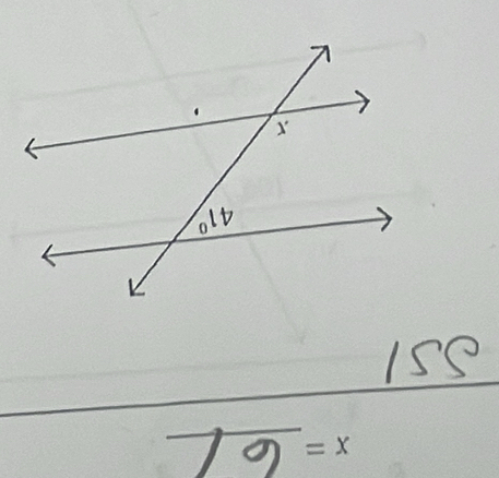 155
overline 19=x