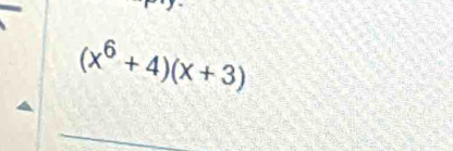 (x^6+4)(x+3)