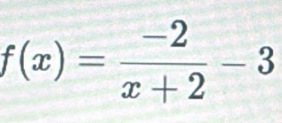 f(x)= (-2)/x+2 -3