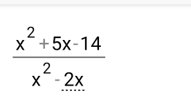  (x^2+5x-14)/x^2-2x 