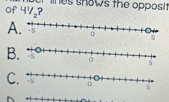 lines shows the opposit
of 4^1/_2 2
A
B
C