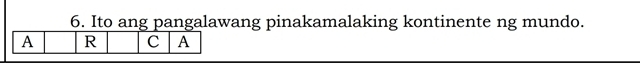 Ito ang pangalawang pinakamalaking kontinente ng mundo.
A R C A