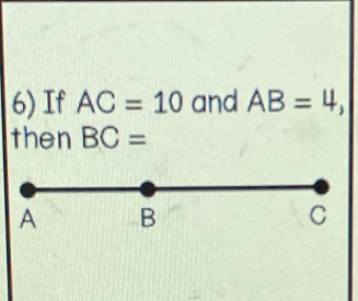 If AC=10 and AB=4, 
then BC=